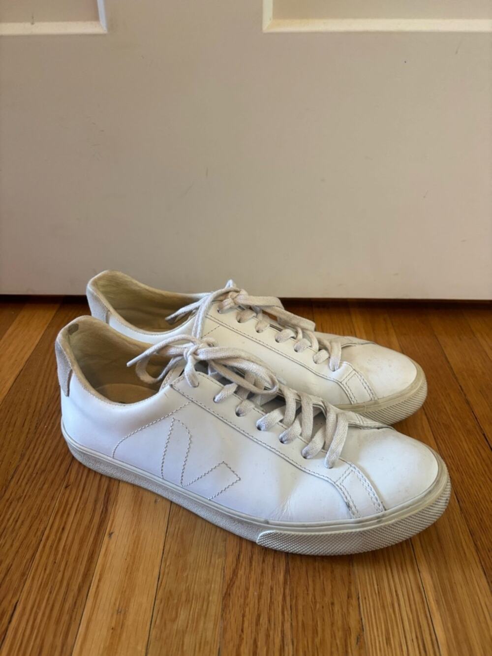 Veja Esplar shoes sneakers women's size US 9/EU 40 extra white leather low top
